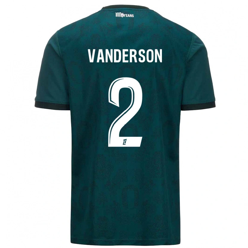 Danxen Mujer Camiseta Vanderson #2 Verde Oscuro 2ª Equipación 2024/25 La Camisa