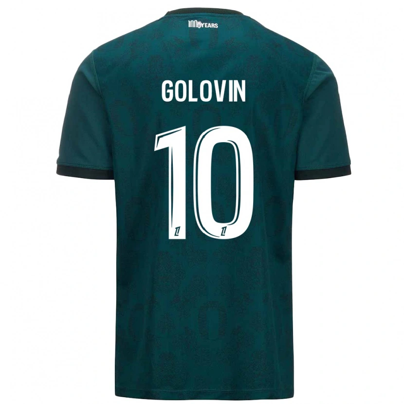 Danxen Mujer Camiseta Aleksandr Golovin #10 Verde Oscuro 2ª Equipación 2024/25 La Camisa