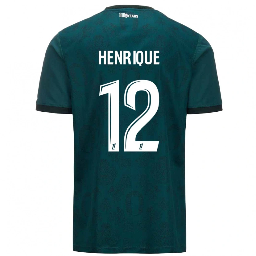 Danxen Mujer Camiseta Caio Henrique #12 Verde Oscuro 2ª Equipación 2024/25 La Camisa