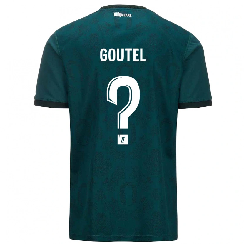 Danxen Mujer Camiseta Farid Goutel #0 Verde Oscuro 2ª Equipación 2024/25 La Camisa