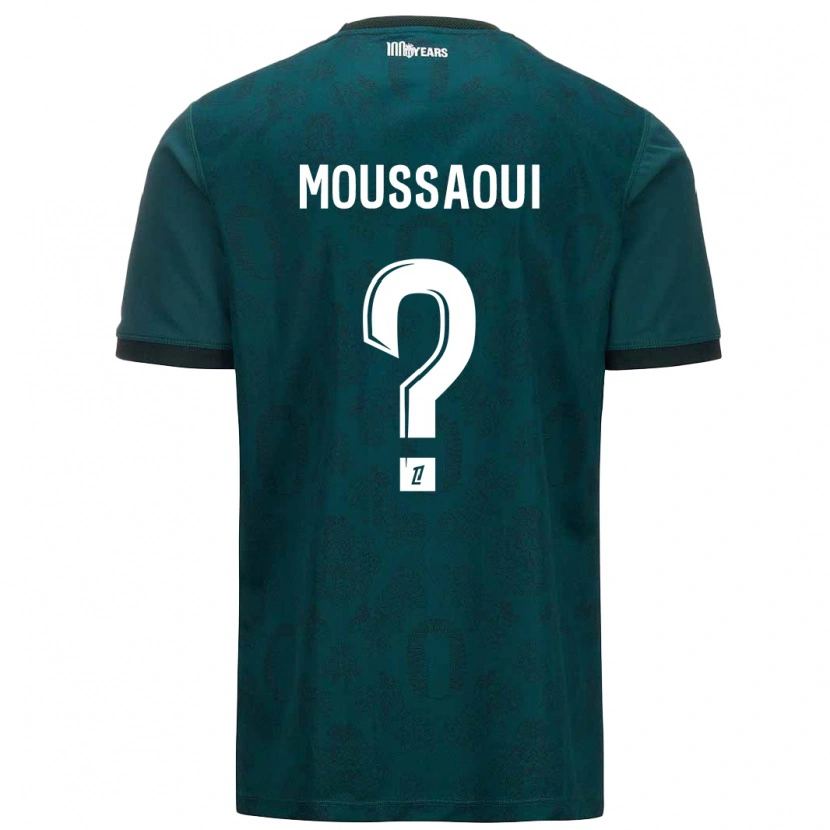 Danxen Mujer Camiseta Wassim Moussaoui #0 Verde Oscuro 2ª Equipación 2024/25 La Camisa