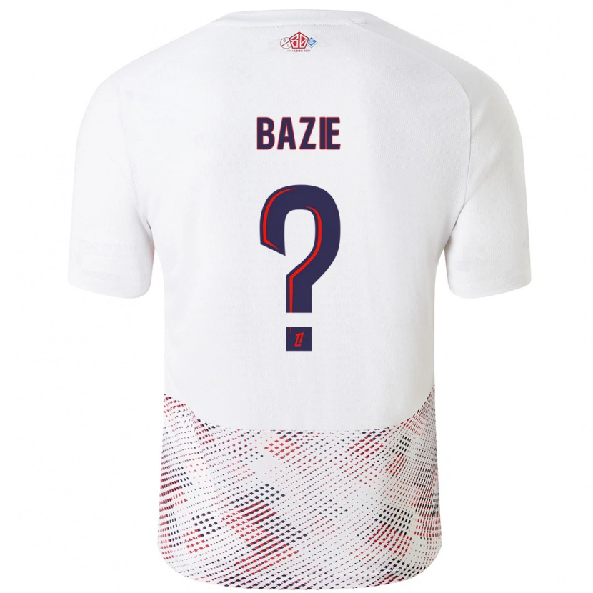 Danxen Mujer Camiseta Joffrey Bazie #0 Blanco Azul Real 2ª Equipación 2024/25 La Camisa