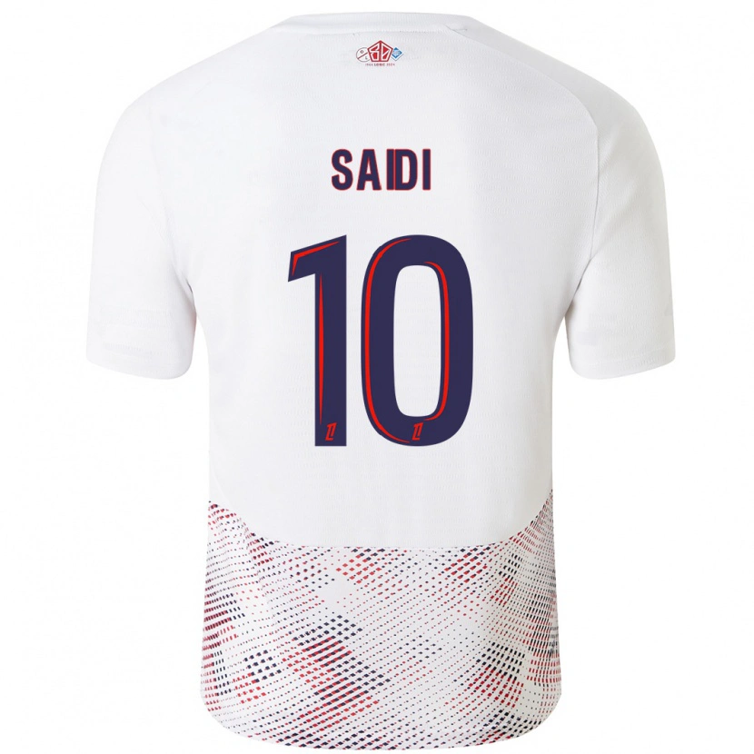 Danxen Mujer Camiseta Rachel Saidi #10 Blanco Azul Real 2ª Equipación 2024/25 La Camisa