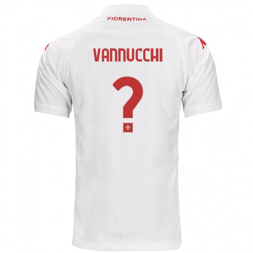 Danxen Mujer Camiseta Tommaso Vannucchi #0 Blanco 2ª Equipación 2024/25 La Camisa