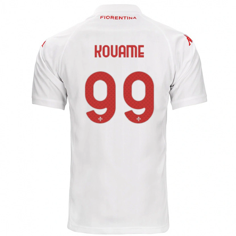 Danxen Mujer Camiseta Christian Kouamé #99 Blanco 2ª Equipación 2024/25 La Camisa