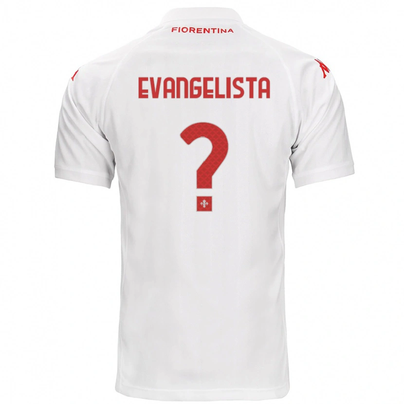 Danxen Mujer Camiseta Carlo Evangelista #0 Blanco 2ª Equipación 2024/25 La Camisa