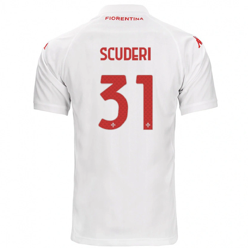 Danxen Mujer Camiseta Giulio Scuderi #31 Blanco 2ª Equipación 2024/25 La Camisa