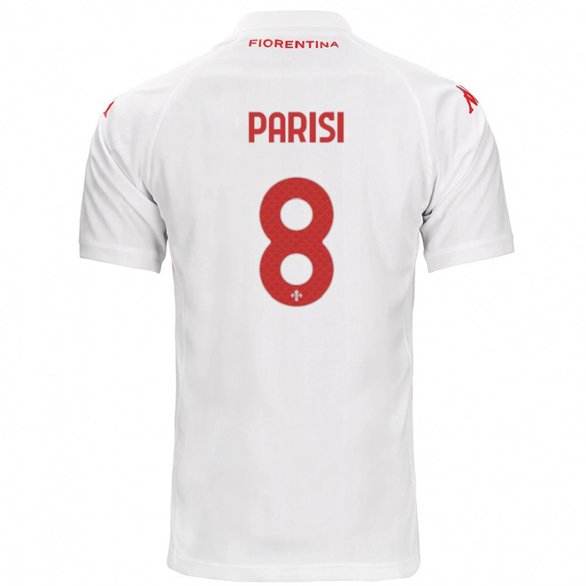 Danxen Mujer Camiseta Alice Parisi #8 Blanco 2ª Equipación 2024/25 La Camisa