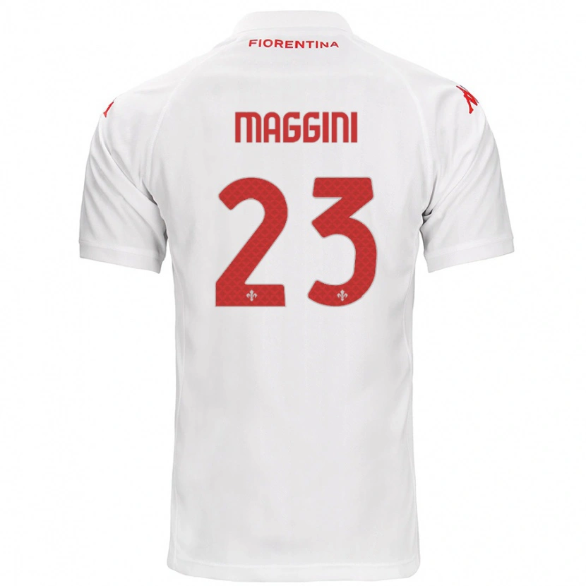 Danxen Mujer Camiseta Filippo Maggini #23 Blanco 2ª Equipación 2024/25 La Camisa