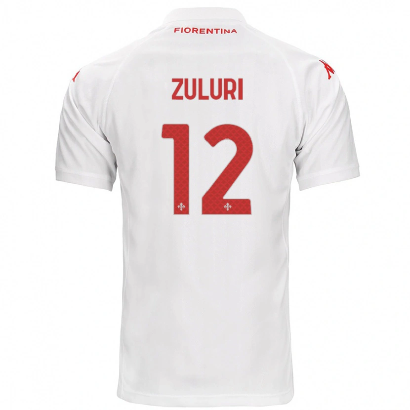 Danxen Mujer Camiseta Athena Zuluri #12 Blanco 2ª Equipación 2024/25 La Camisa