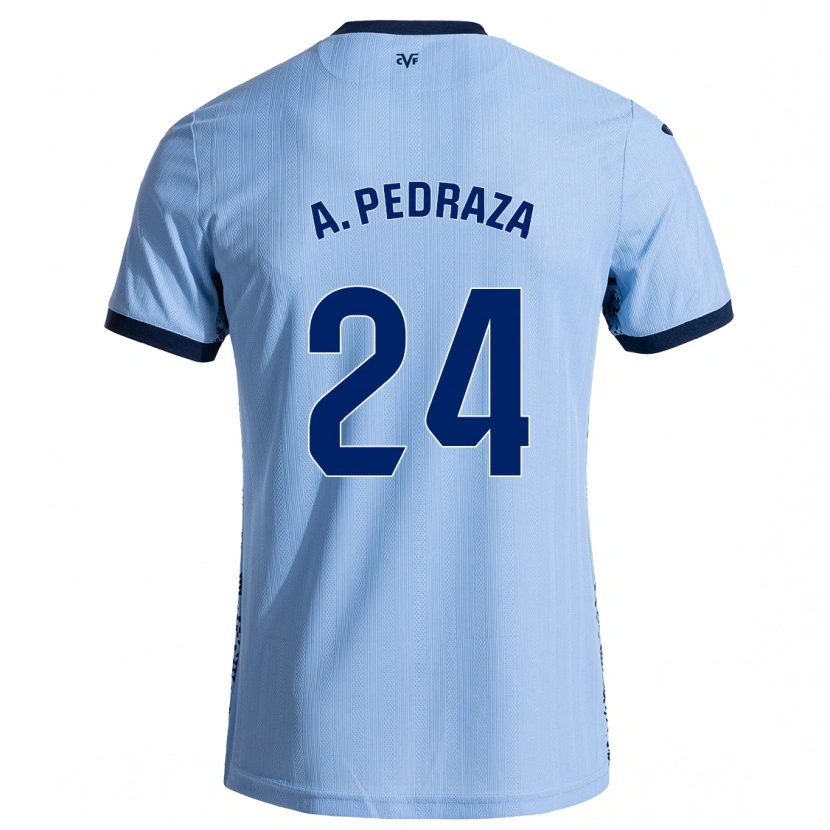 Danxen Mujer Camiseta Alfonso Pedraza #24 Azul Cielo 2ª Equipación 2024/25 La Camisa