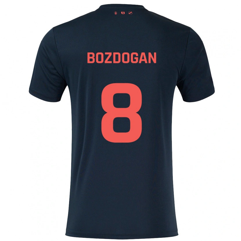 Danxen Mujer Camiseta Can Bozdogan #8 Negro Rojo 2ª Equipación 2024/25 La Camisa
