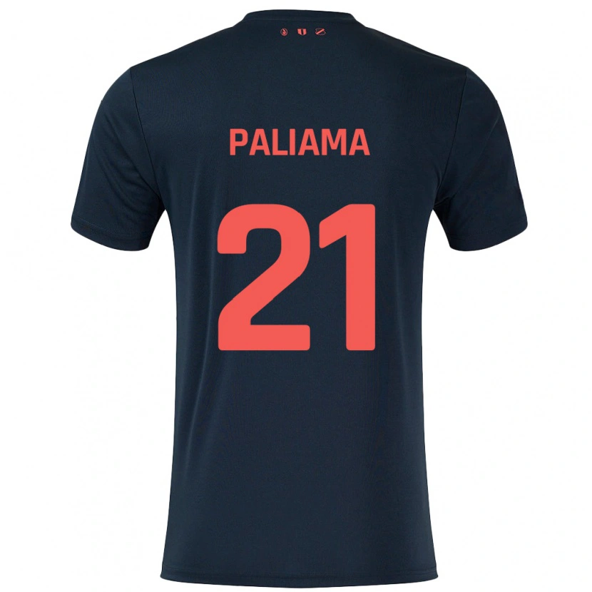 Danxen Mujer Camiseta Joni Paliama #21 Negro Rojo 2ª Equipación 2024/25 La Camisa