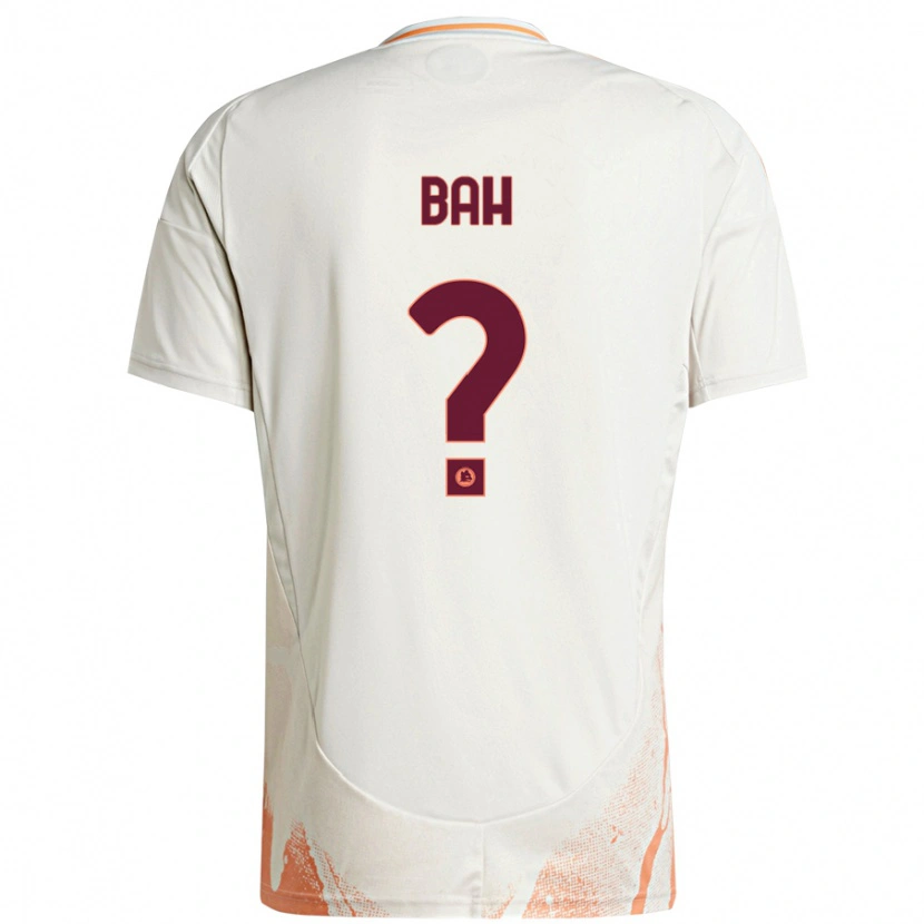 Danxen Mujer Camiseta Muhammed Bah #0 Crema Blanco Naranja 2ª Equipación 2024/25 La Camisa