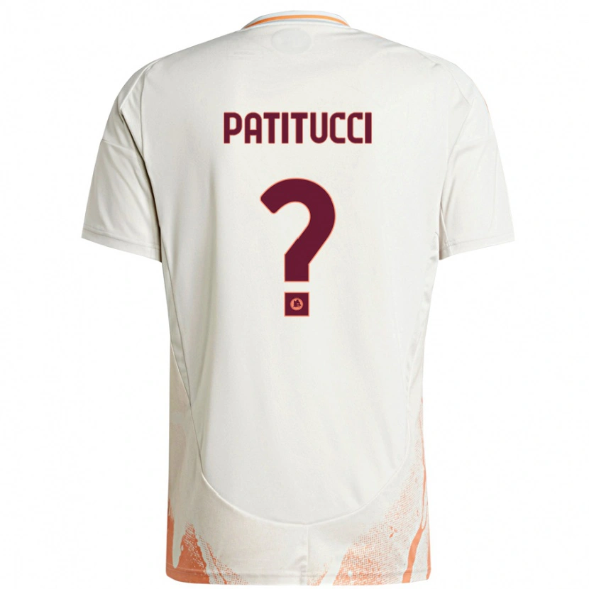Danxen Mujer Camiseta Christian Patitucci #0 Crema Blanco Naranja 2ª Equipación 2024/25 La Camisa