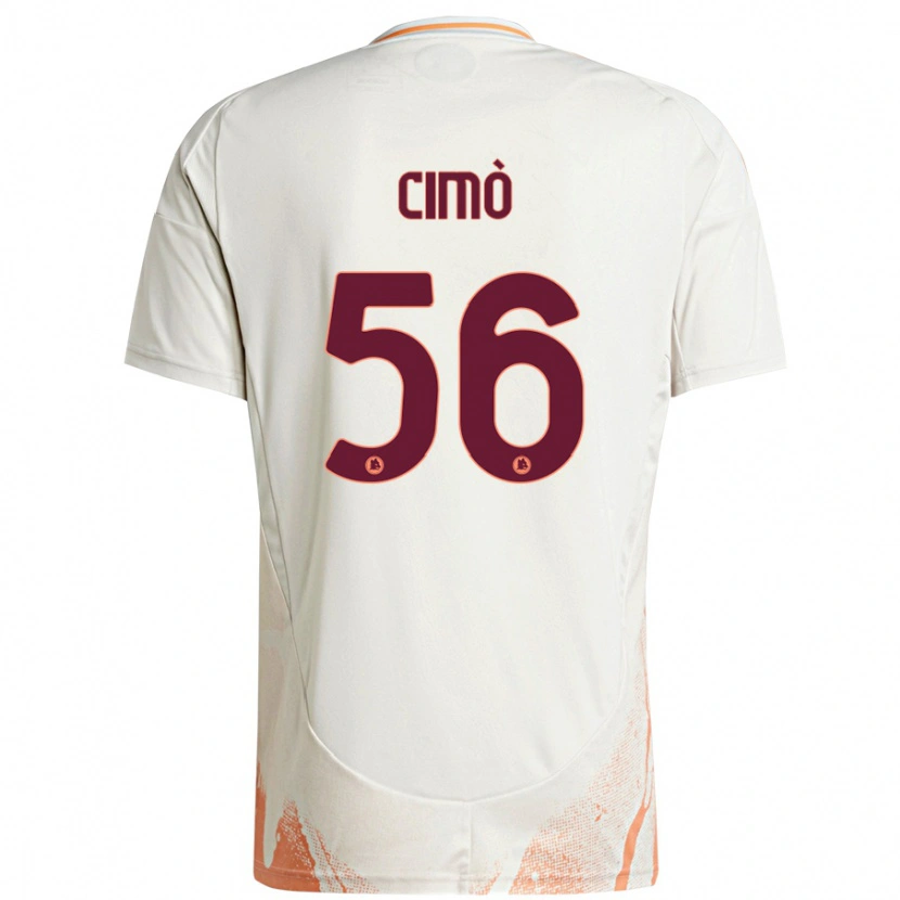 Danxen Mujer Camiseta Giada Cimò #56 Crema Blanco Naranja 2ª Equipación 2024/25 La Camisa
