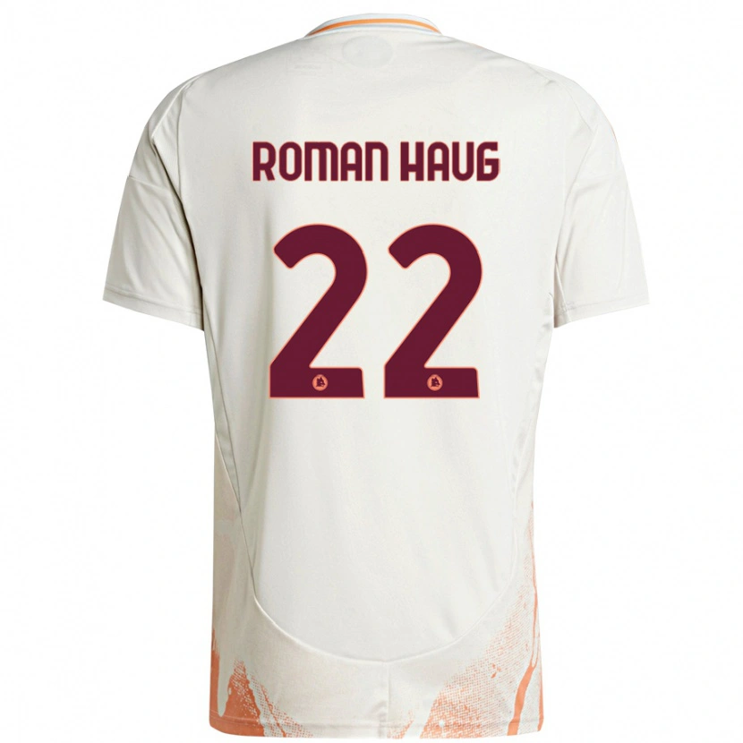 Danxen Mujer Camiseta Sophie Roman Haug #22 Crema Blanco Naranja 2ª Equipación 2024/25 La Camisa