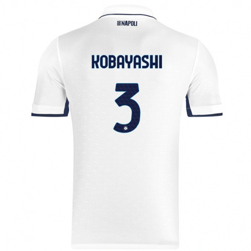 Danxen Mujer Camiseta Miharu Kobayashi #3 Blanco Azul Real 2ª Equipación 2024/25 La Camisa