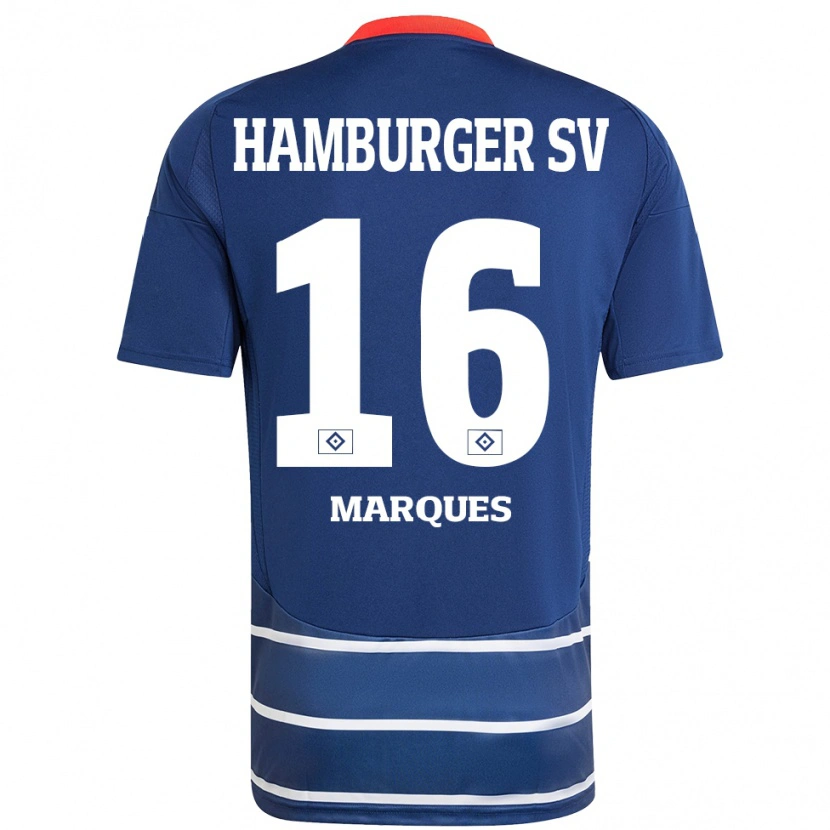 Danxen Mujer Camiseta Alex Da Graca Marques #16 Azul Oscuro 2ª Equipación 2024/25 La Camisa