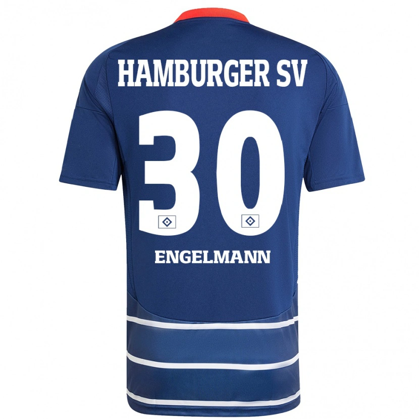 Danxen Mujer Camiseta Timon Engelmann #30 Azul Oscuro 2ª Equipación 2024/25 La Camisa