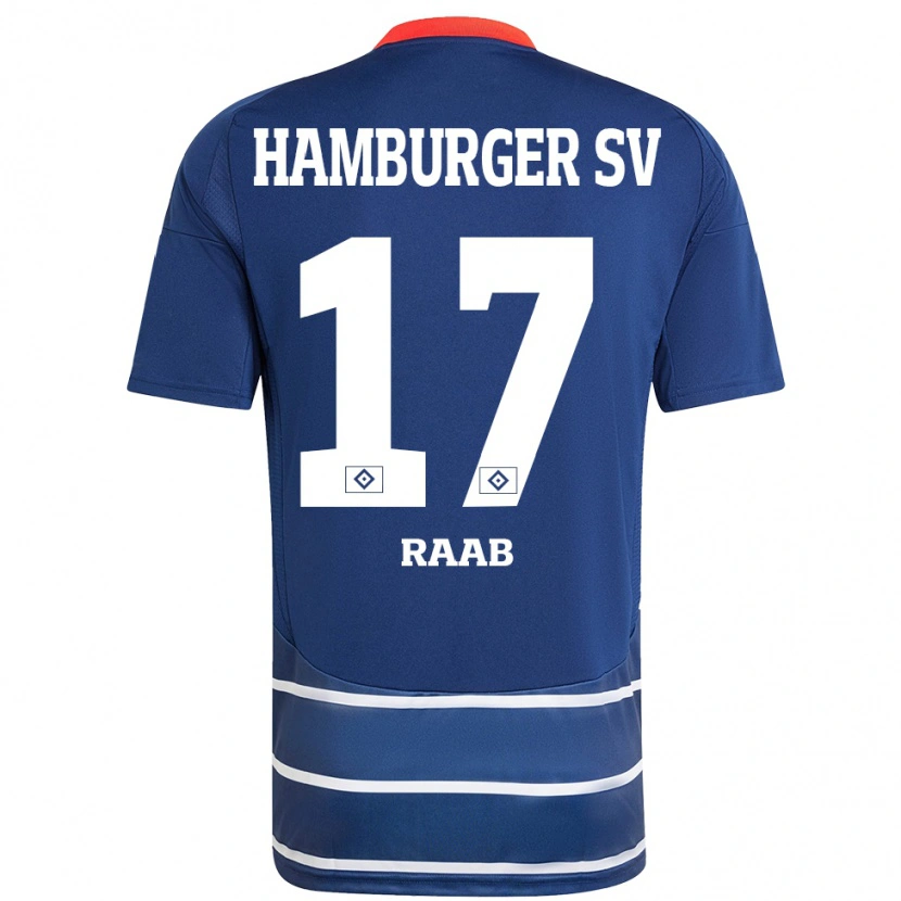 Danxen Mujer Camiseta Lotte Raab #17 Azul Oscuro 2ª Equipación 2024/25 La Camisa