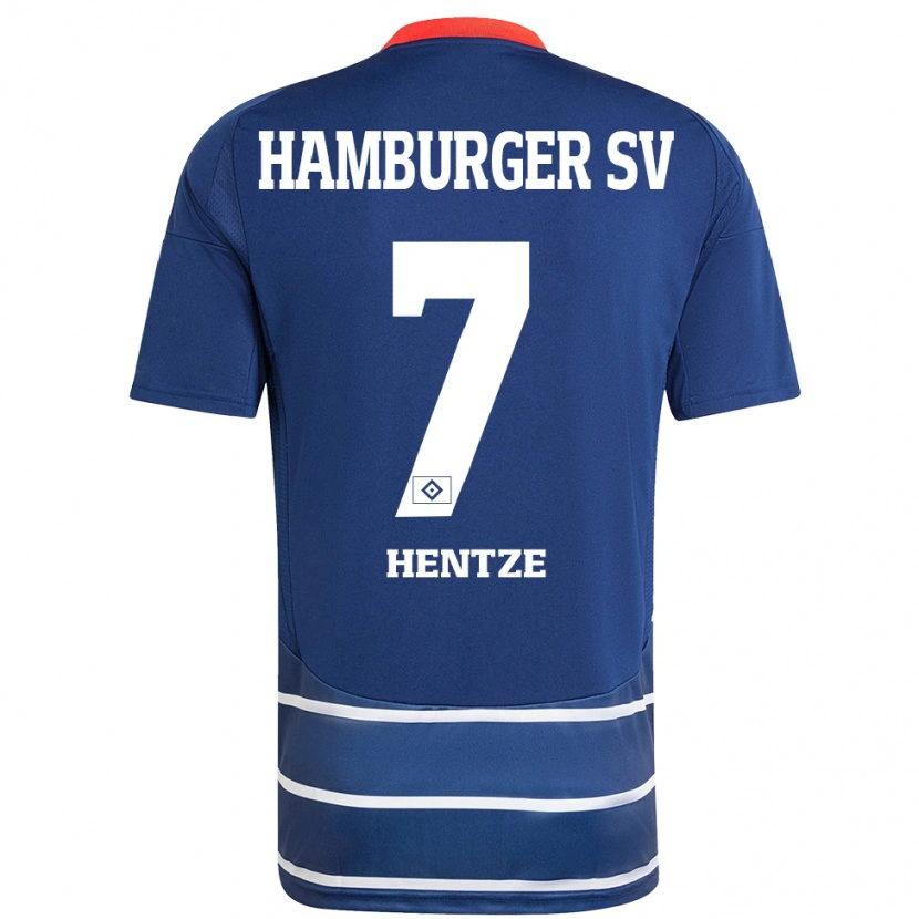 Danxen Mujer Camiseta Tanita-Tammy Hentze #7 Azul Oscuro 2ª Equipación 2024/25 La Camisa
