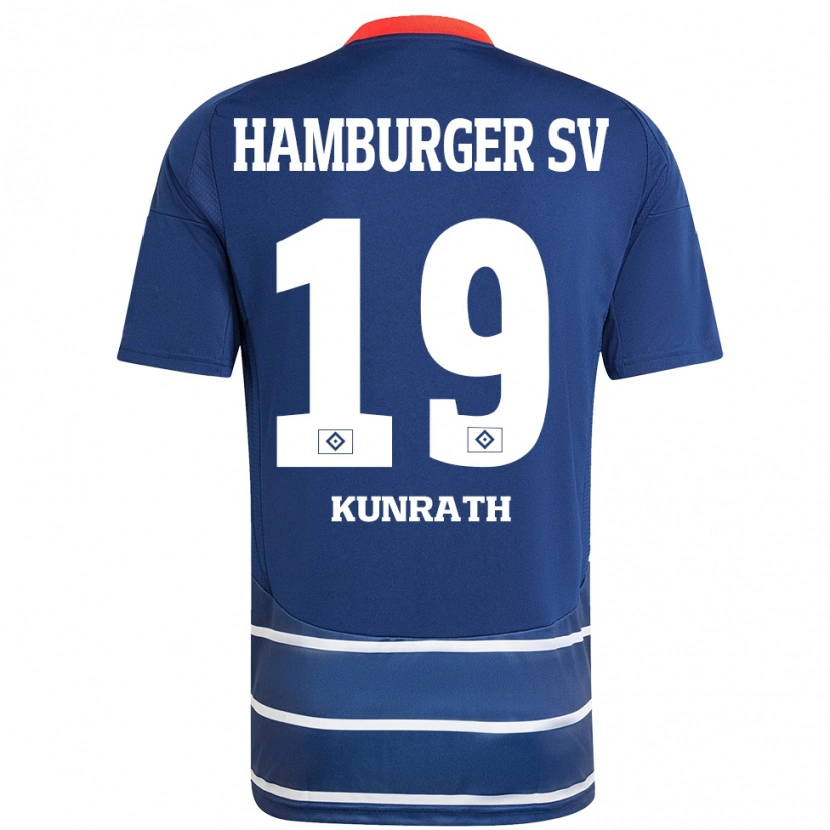 Danxen Mujer Camiseta Lina Kunrath #19 Azul Oscuro 2ª Equipación 2024/25 La Camisa