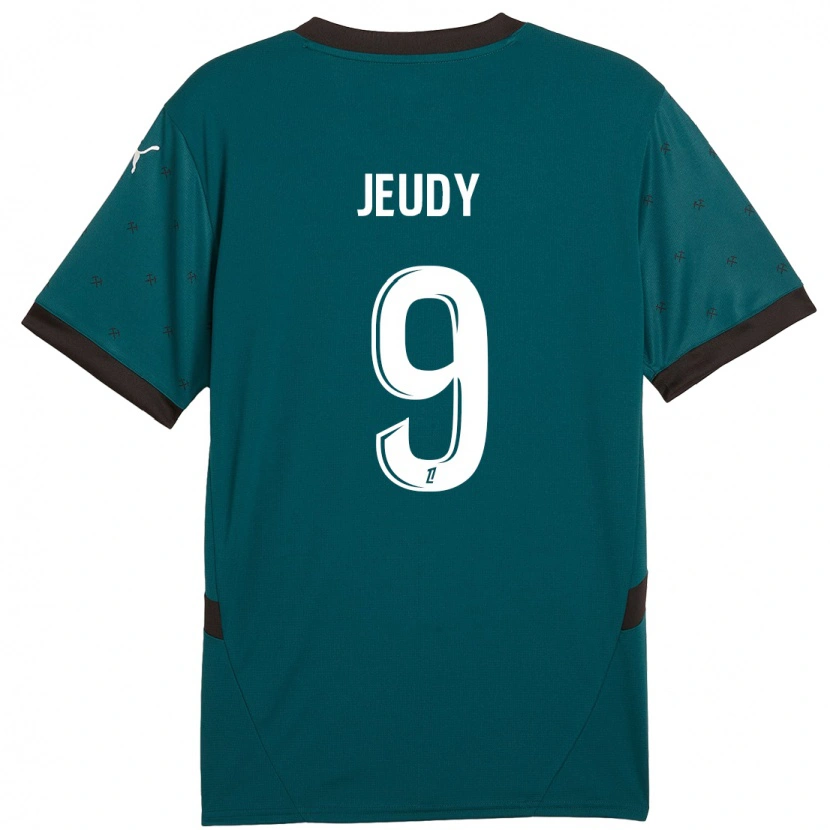 Danxen Mujer Camiseta Sherly Jeudy #9 Verde Oscuro 2ª Equipación 2024/25 La Camisa