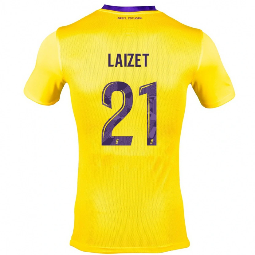 Danxen Mujer Camiseta Emma Laizet #21 Amarillo Morado 2ª Equipación 2024/25 La Camisa