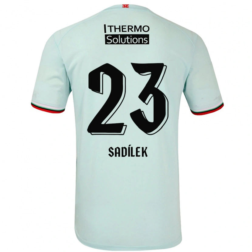 Danxen Mujer Camiseta Michal Sadílek #23 Verde Claro 2ª Equipación 2024/25 La Camisa