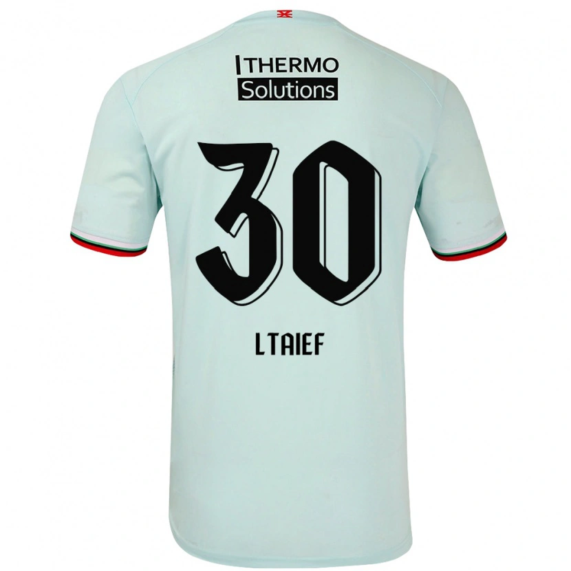 Danxen Mujer Camiseta Sayfallah Ltaief #30 Verde Claro 2ª Equipación 2024/25 La Camisa
