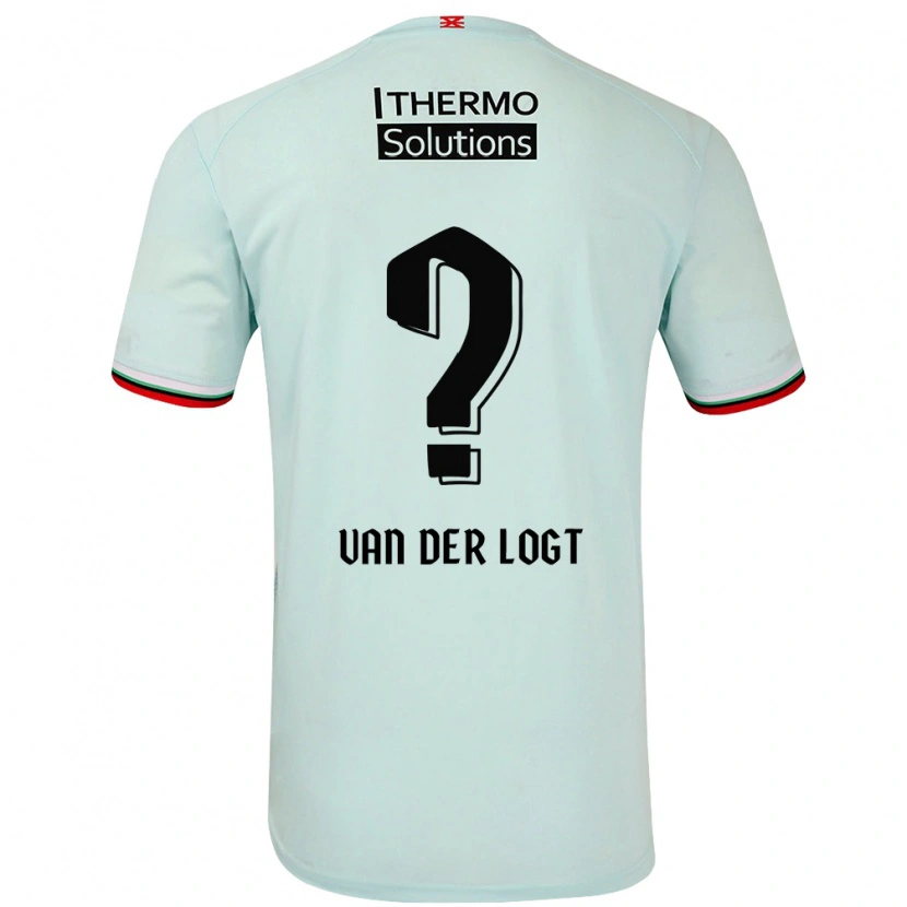 Danxen Mujer Camiseta Jim Van Der Logt #0 Verde Claro 2ª Equipación 2024/25 La Camisa