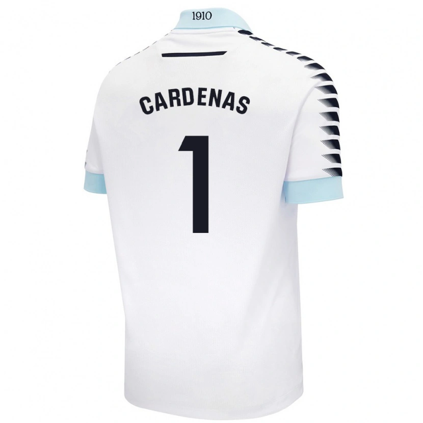 Danxen Mujer Camiseta Raquel Cárdenas #1 Blanco Azul 2ª Equipación 2024/25 La Camisa