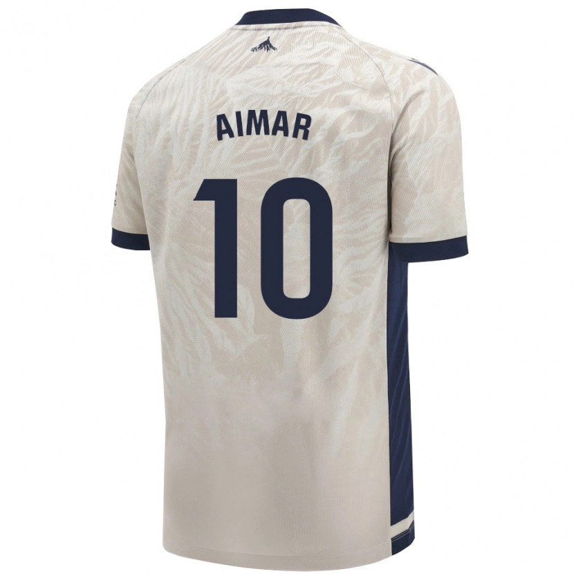 Danxen Mujer Camiseta Aimar Oroz #10 Gris Claro 2ª Equipación 2024/25 La Camisa