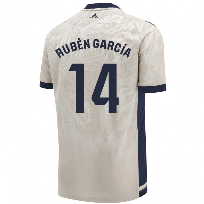 Danxen Mujer Camiseta Rubén García #14 Gris Claro 2ª Equipación 2024/25 La Camisa