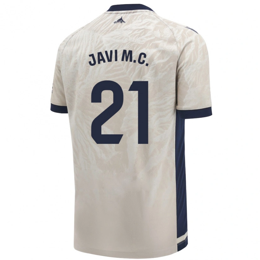 Danxen Mujer Camiseta Javi Martínez #21 Gris Claro 2ª Equipación 2024/25 La Camisa