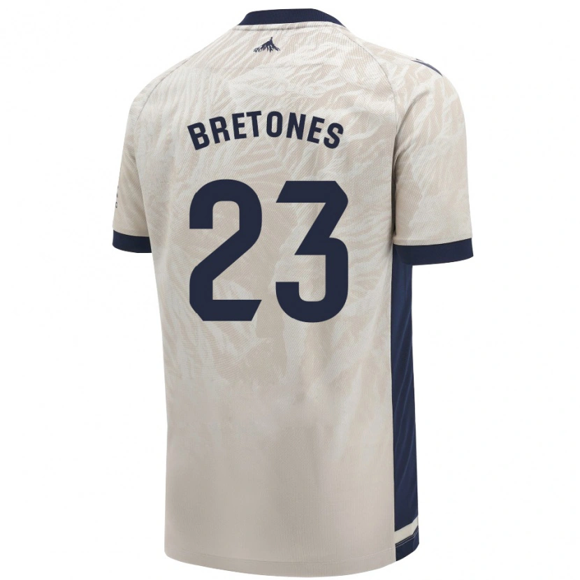Danxen Mujer Camiseta Abel Bretones #23 Gris Claro 2ª Equipación 2024/25 La Camisa