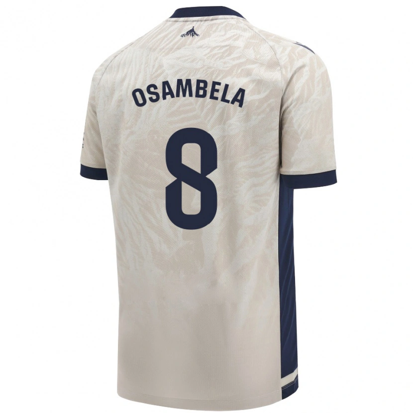 Danxen Mujer Camiseta Asier Osambela #8 Gris Claro 2ª Equipación 2024/25 La Camisa