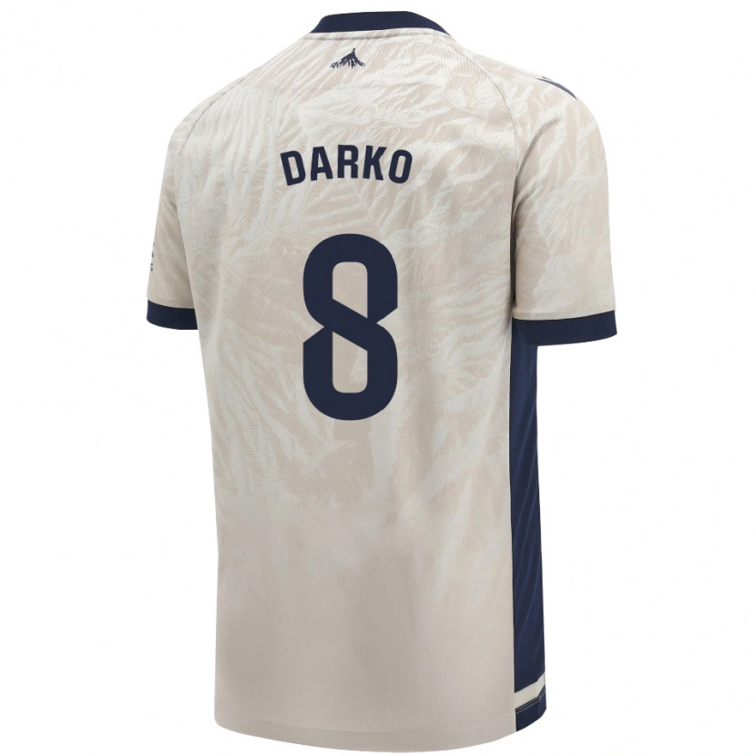 Danxen Mujer Camiseta Darko Brasanac #8 Gris Claro 2ª Equipación 2024/25 La Camisa
