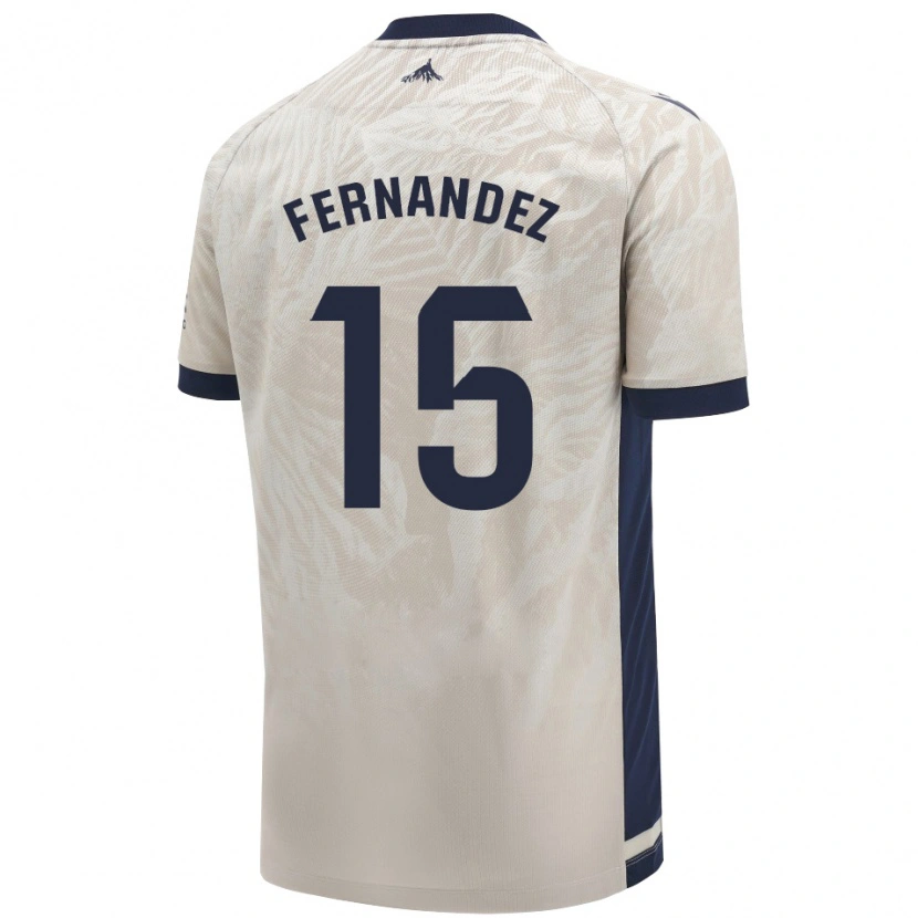 Danxen Mujer Camiseta Leyre Fernández Sánchez #15 Gris Claro 2ª Equipación 2024/25 La Camisa