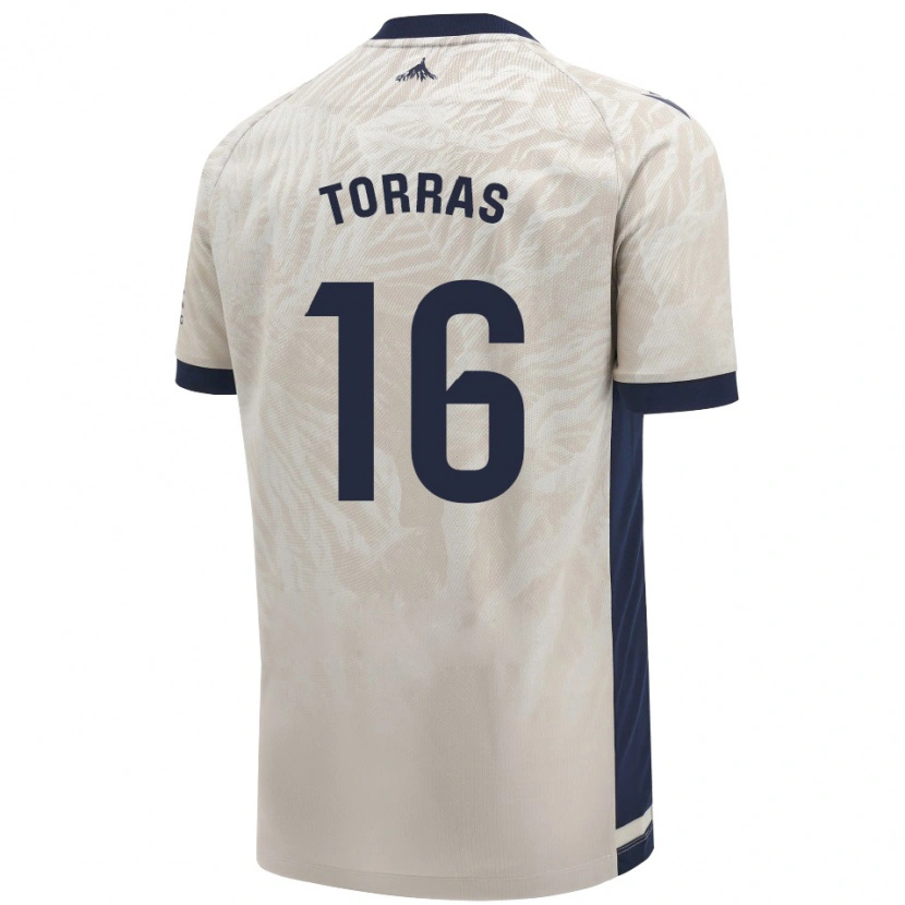 Danxen Mujer Camiseta Mar Torrás De Fortuny #16 Gris Claro 2ª Equipación 2024/25 La Camisa