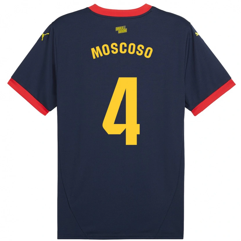 Danxen Mujer Camiseta Miriam Moscoso #4 Azul Marino Rojo 2ª Equipación 2024/25 La Camisa