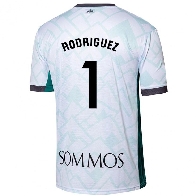 Danxen Mujer Camiseta Nuria Rodríguez #1 Blanco Verde 2ª Equipación 2024/25 La Camisa