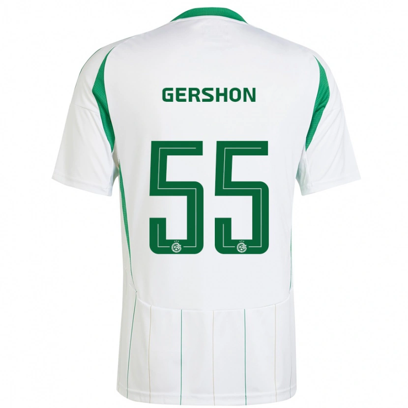 Danxen Mujer Camiseta Rami Gershon #55 Blanco Verde 2ª Equipación 2024/25 La Camisa