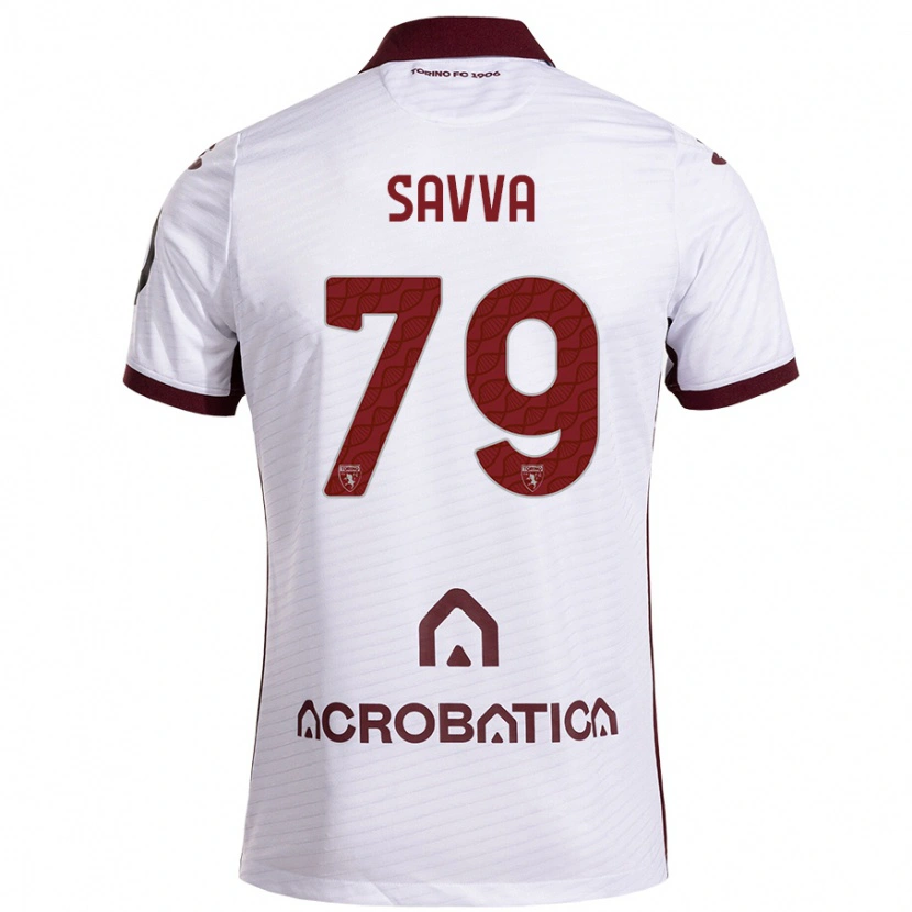 Danxen Mujer Camiseta Zanos Savva #79 Blanco Granate 2ª Equipación 2024/25 La Camisa