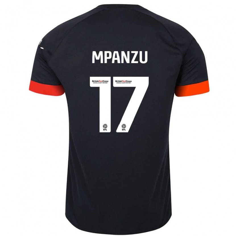 Danxen Mujer Camiseta Pelly Ruddock Mpanzu #17 Negro Naranja 2ª Equipación 2024/25 La Camisa