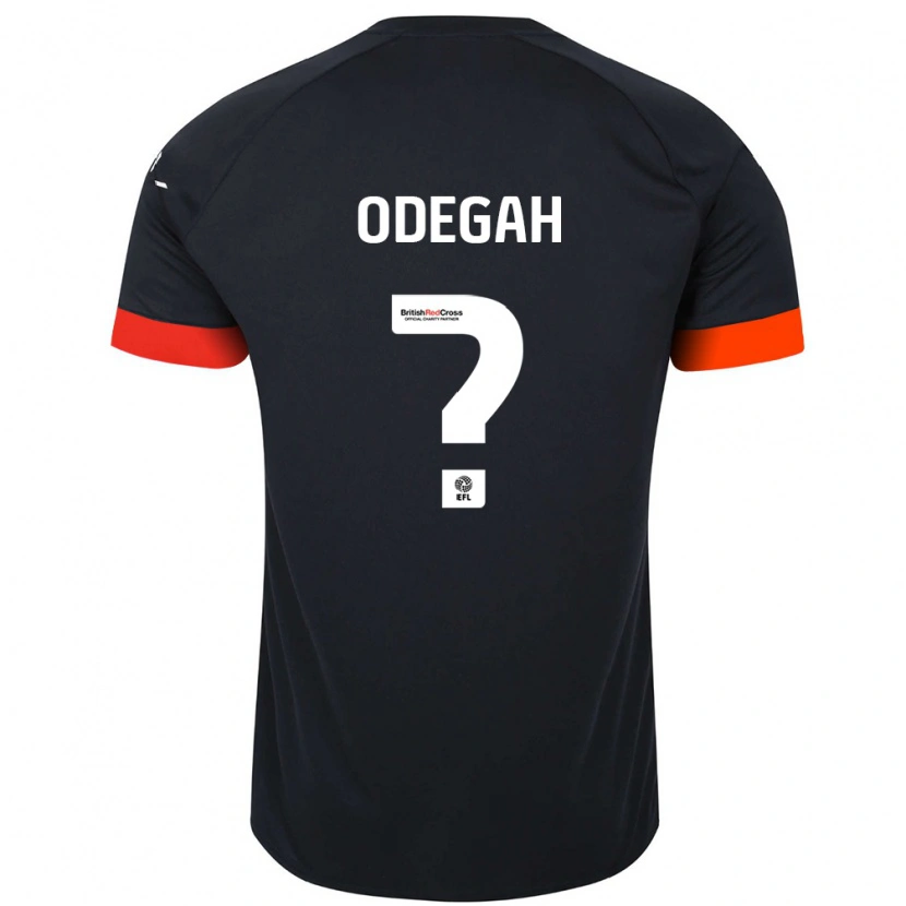 Danxen Mujer Camiseta Jamie Odegah #0 Negro Naranja 2ª Equipación 2024/25 La Camisa