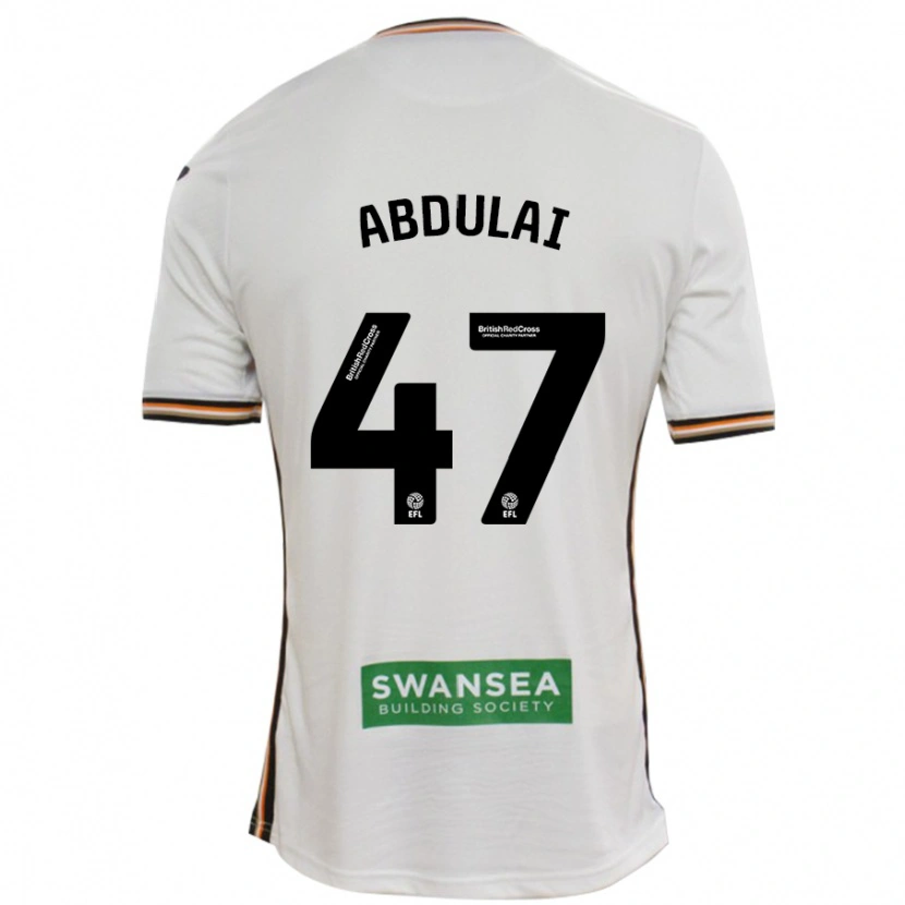 Danxen Niño Camiseta Azeem Abdulai #47 Blanco 1ª Equipación 2024/25 La Camisa