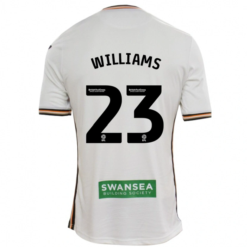 Danxen Niño Camiseta Jessica Williams #23 Blanco 1ª Equipación 2024/25 La Camisa