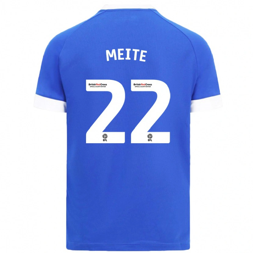 Danxen Niño Camiseta Yakou Méïté #22 Azul Cielo 1ª Equipación 2024/25 La Camisa